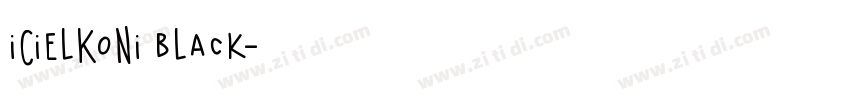iCielKoni Black字体转换